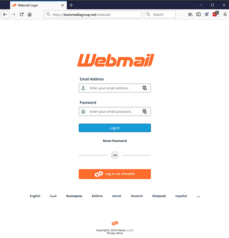 webmail login - email setup