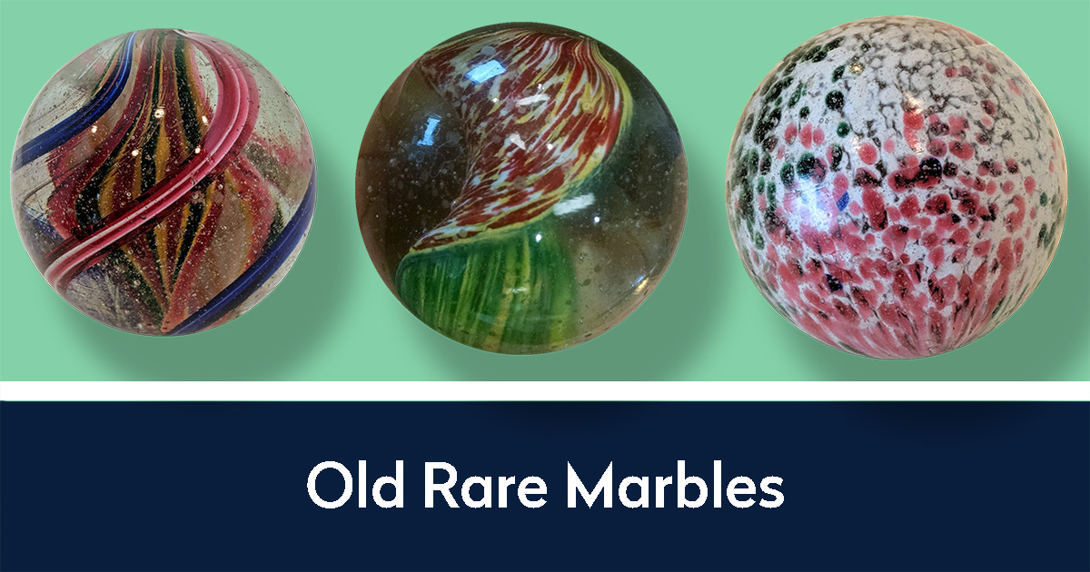 Old Rare Marbles with three of the old rare marbles they have on the site Lewis Media Group designed for them