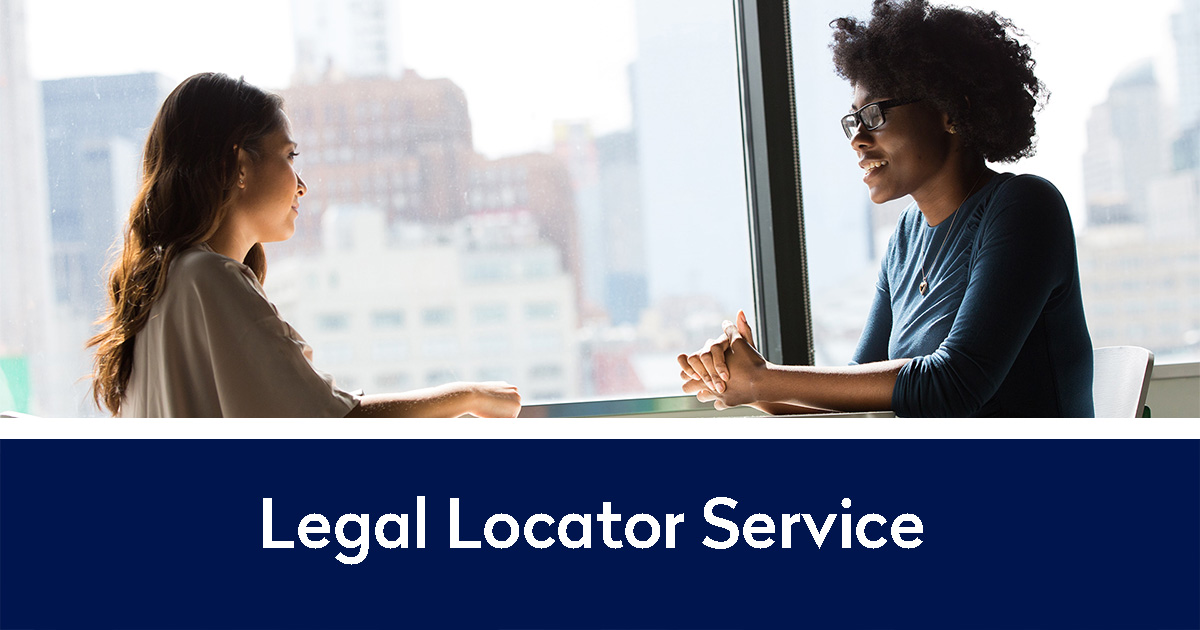 Legal Locator Service | two women having a friendly meeting