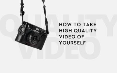How to take high quality video of yourself